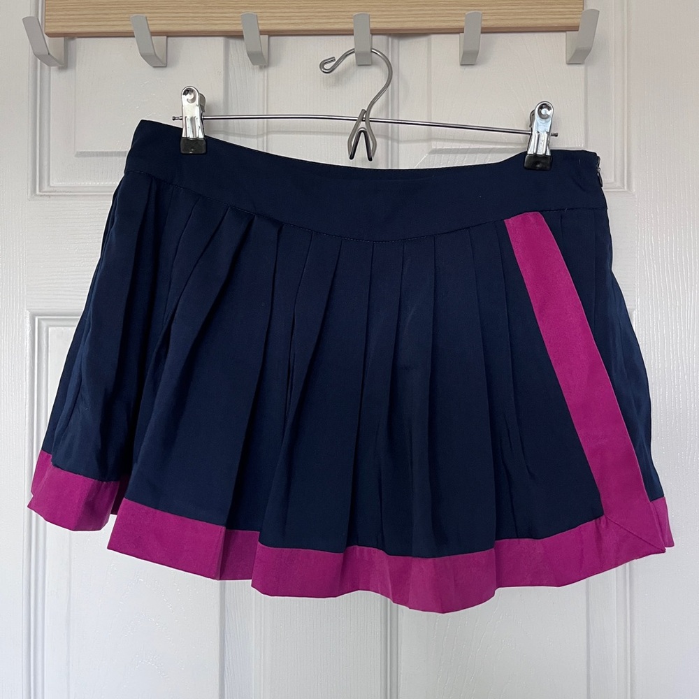 Twelve by Twelve Dark Blue and Magenta Mini Skirt